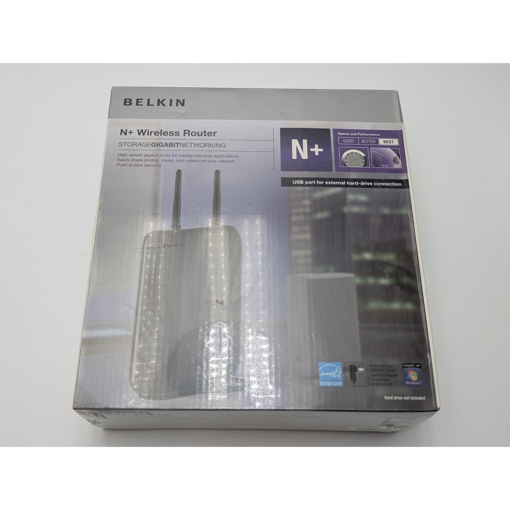 Belkin N+ Wireless Router Factor Sealed New